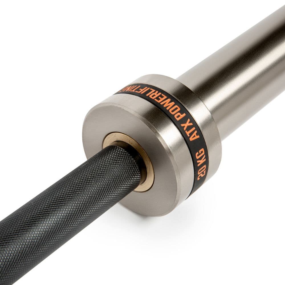 ATX Powerlifting Training Bar - Black Oxide/Chrome