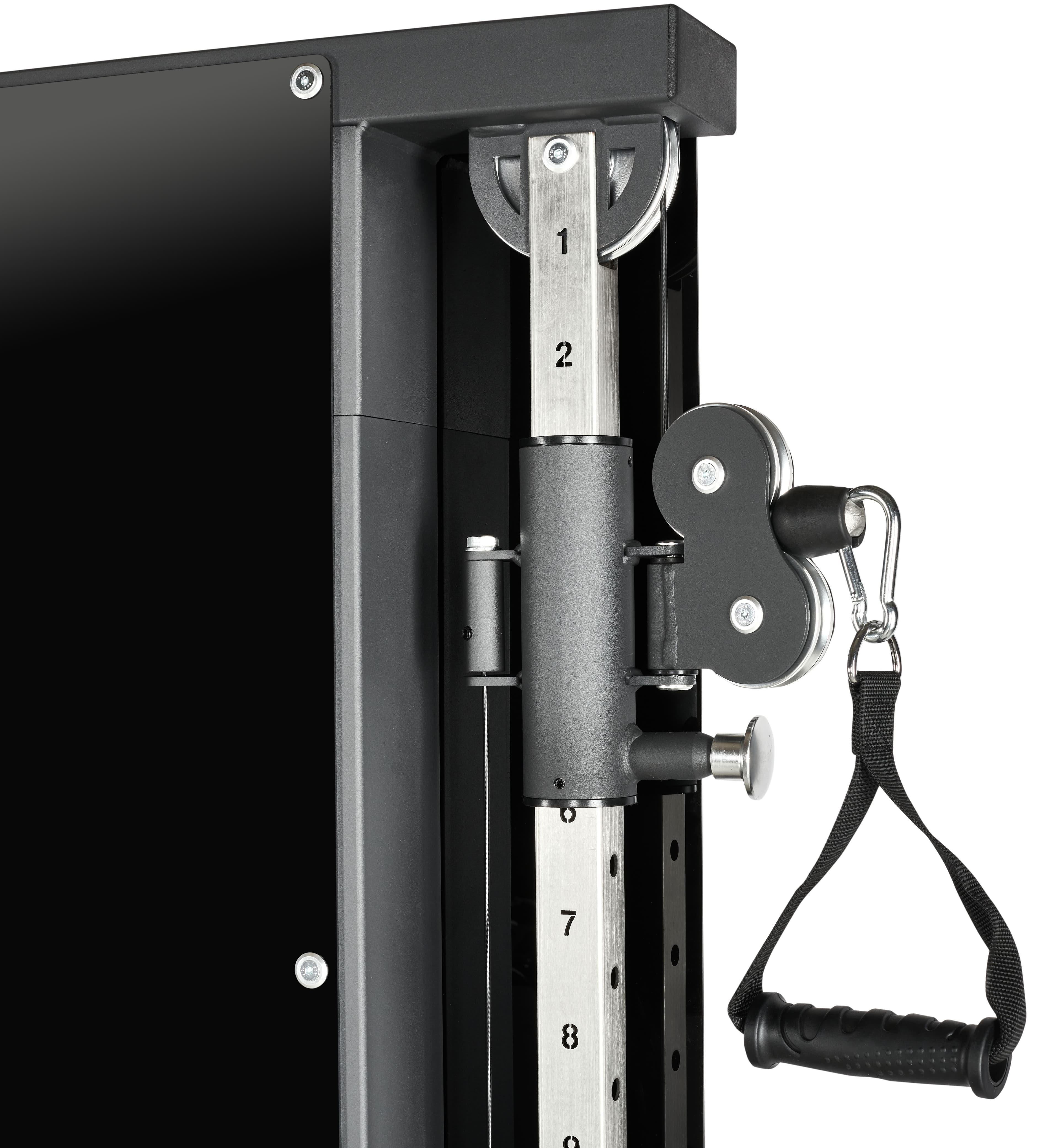 ATX Duo wall-mounted pulley station with 2 x 60 kg weight plates