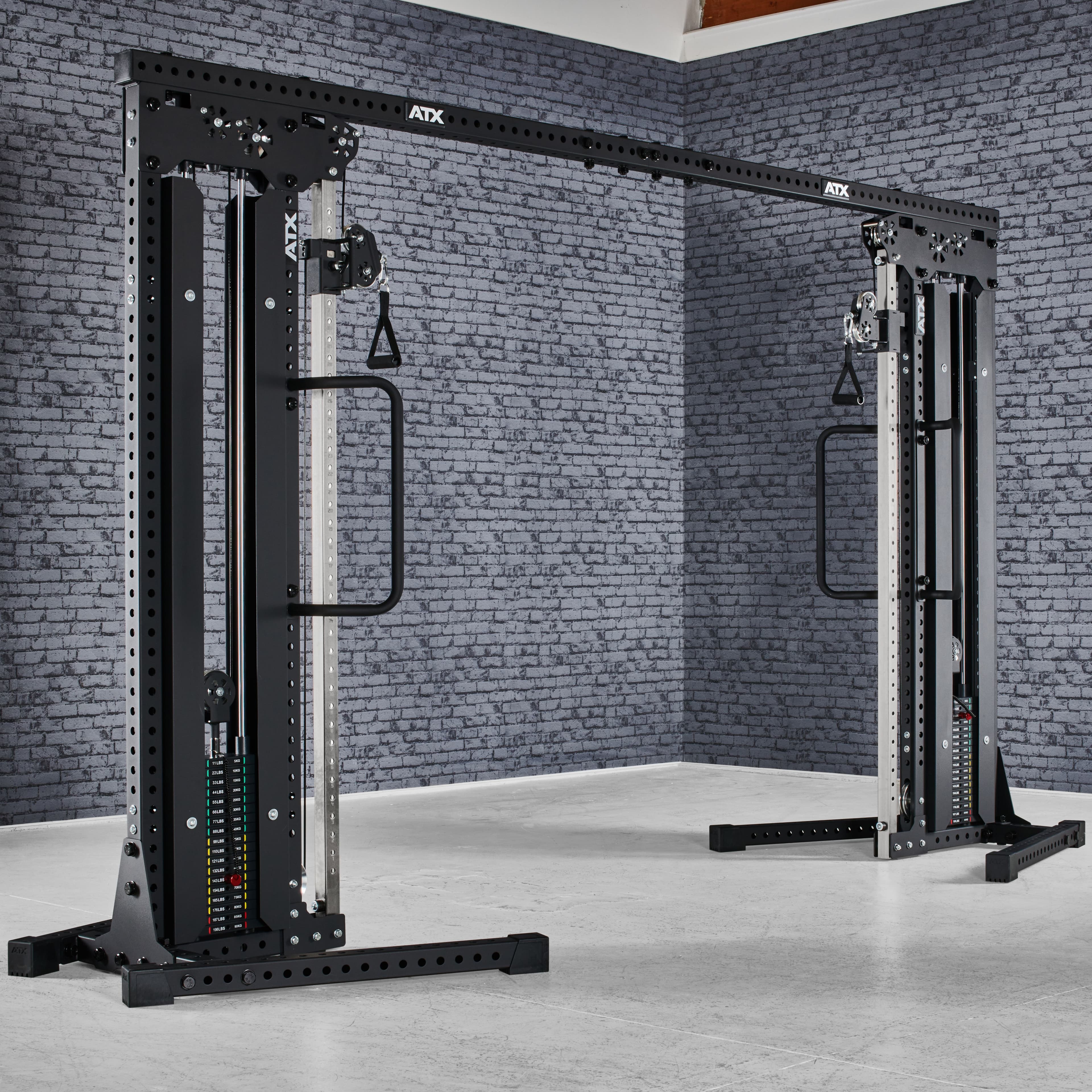 ATX Cable Crossover - pull station 2 x 90 kg plug-in weights
