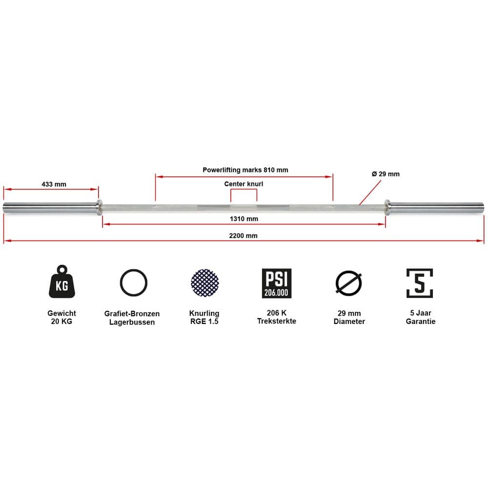 ATX Powerlifting Warrior Bar