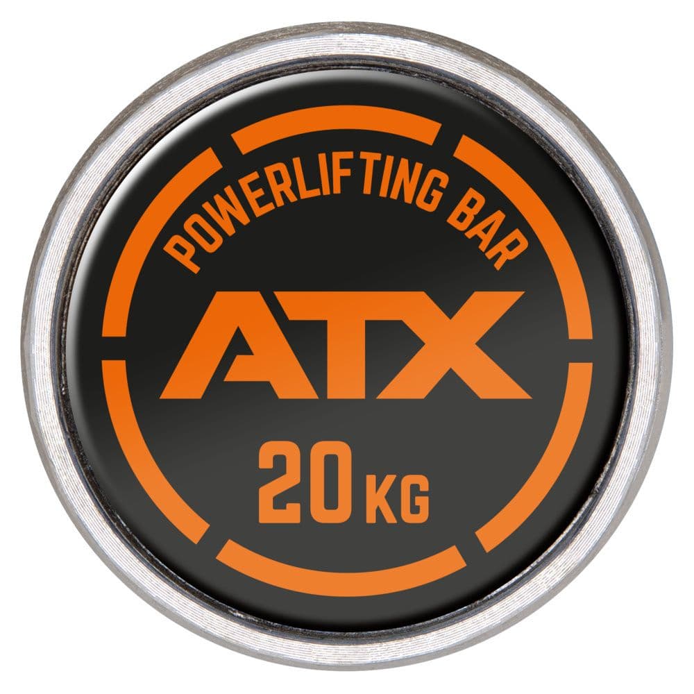ATX Powerlifting Training Bar - Black Oxide/Chrome